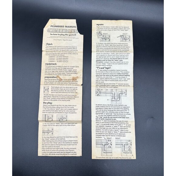 Vintage Game Water Works Parker Brothers 1976 Leaky Pipes Family Game Complete - Picture 5 of 10